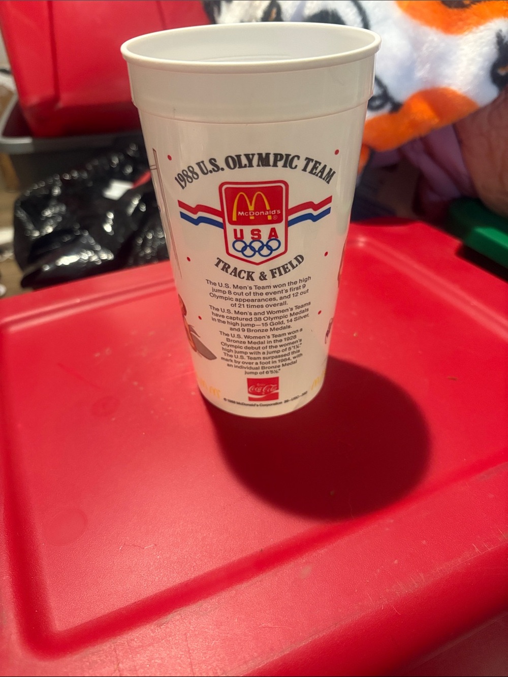 McDonald's 1988 U.S. Olympic Team White Commemorative Cup